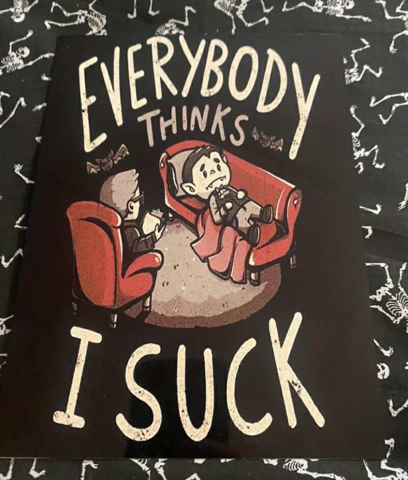 I suck sign