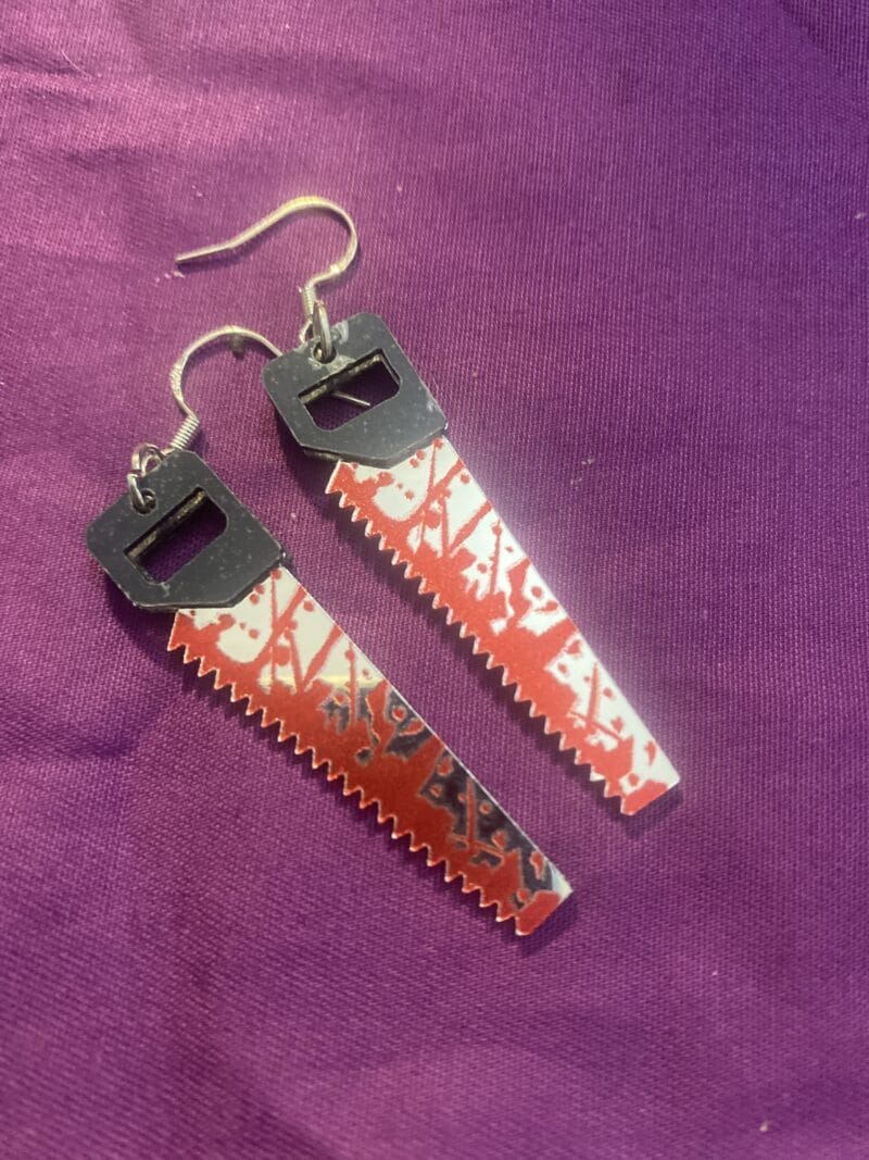 Bloody Saw Earrings