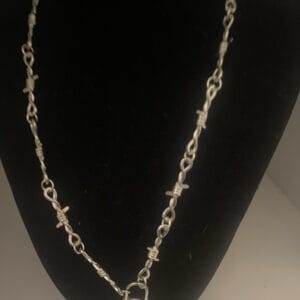 Barbed Wire Lock Necklace