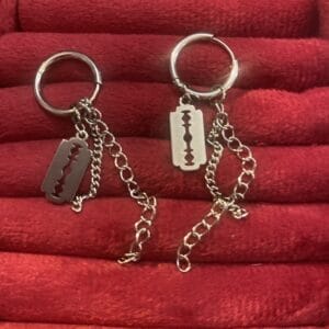 Razor Blade Earrings