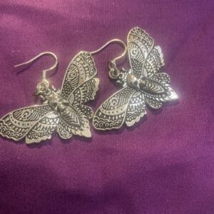 Death Moth Earrings