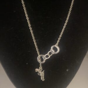 Gun and Handcuff Necklace