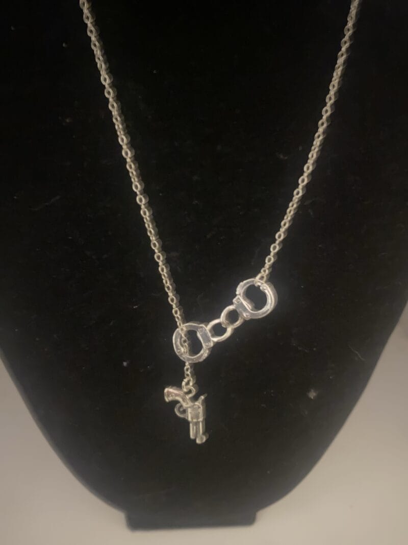 Gun and Handcuff Necklace