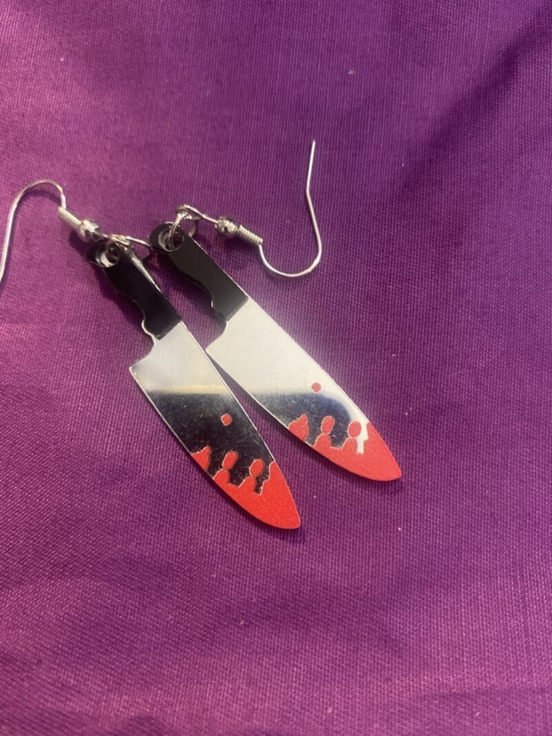 Bloody Knife Earring