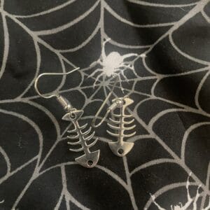 Fish Skeleton Earrings