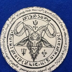 White Baphomet Coaster
