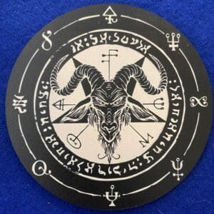 Baphomet Black Coaster