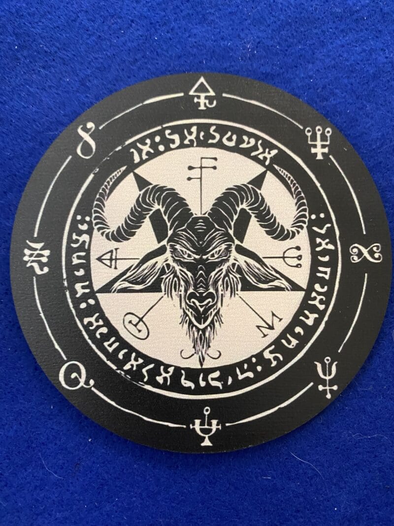 Baphomet Black Coaster