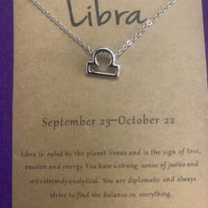 Libra zodiac Necklace
