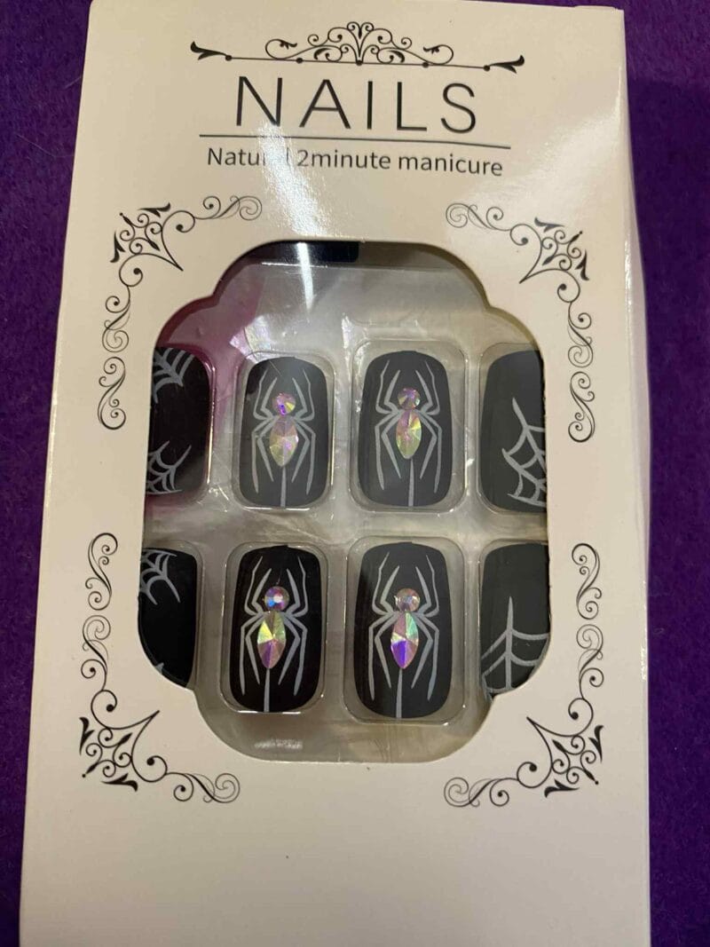 Black Spider Nails