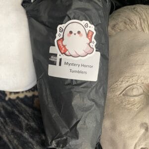 Mystery Horror tumbler with straw